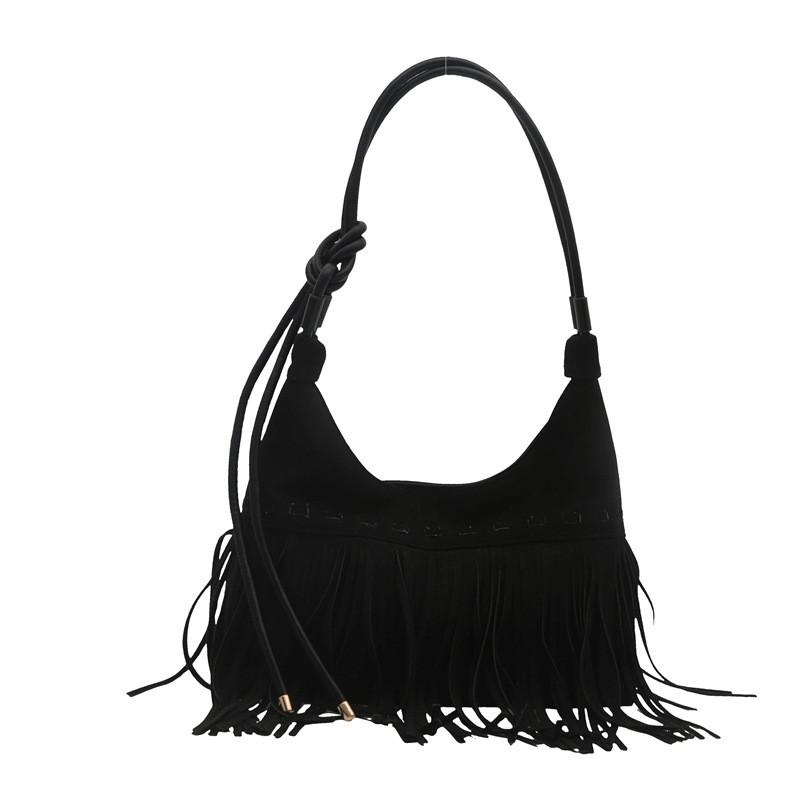 Stylish Large Capacity Tote Bag For Women With Trendy Fringe Design In 2024 Fall Collection