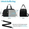 New 14" Lightweight Mini Duffel Gym & Travel Bag