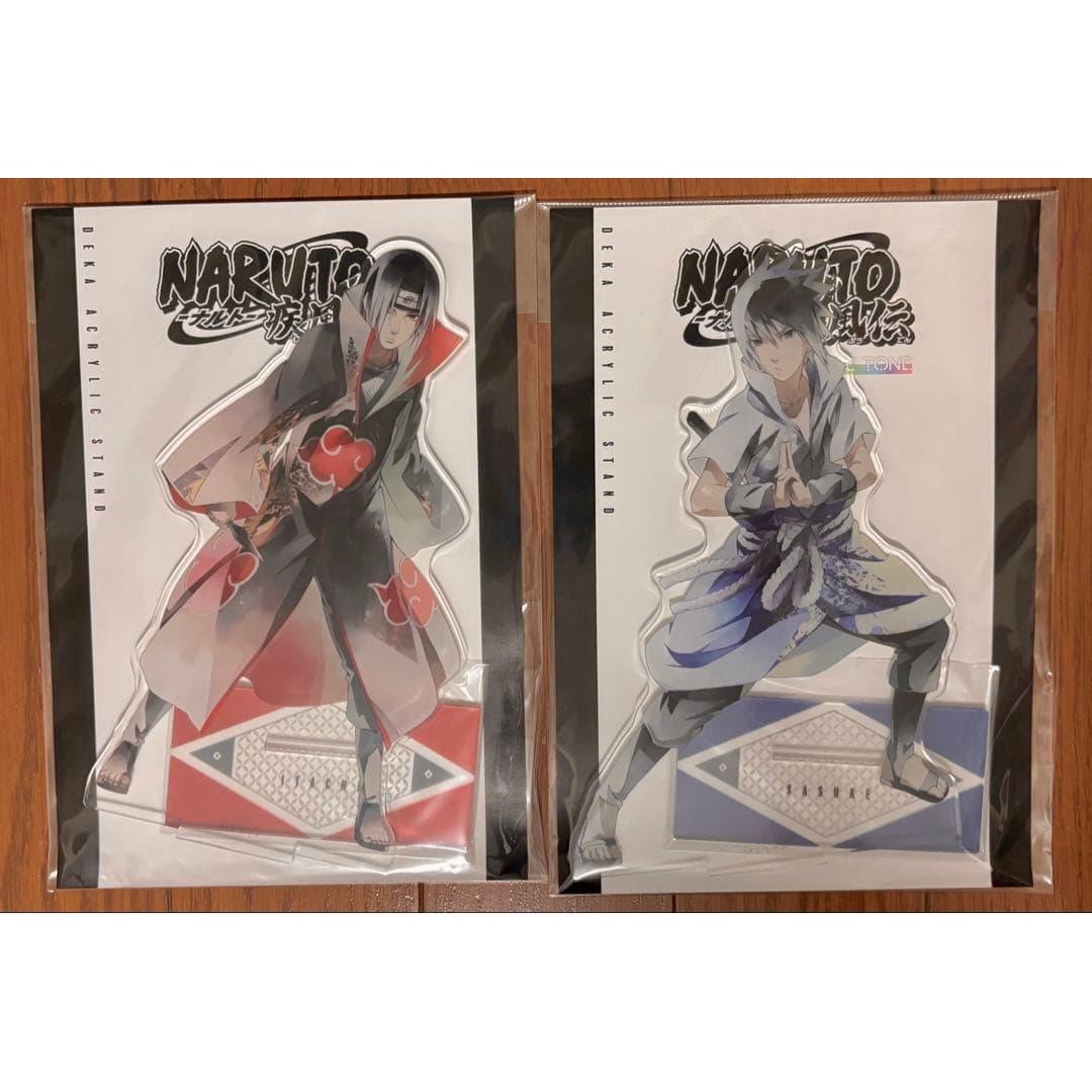 Used NARUTO Shippuden acrylic stand Sasuke Uchiha Itachi Uchiha