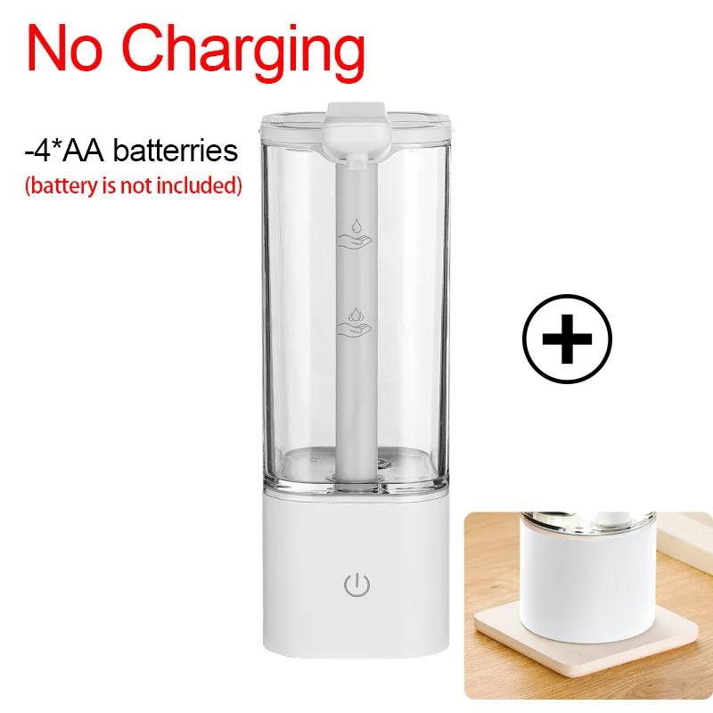 550ml Großvolumiger Küchen Automatischer Flüssigseifenspender USB Wiederaufladbar/Batterie Berührungsloser Handdesinfektionsmittelspender