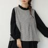 Korean-Style Plaid Sleeveless Vest - Relaxed Fit for Layering In Spring and Summer