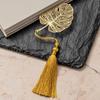 Monstera Leaf Bookmark with Silk Pompom and Gift Box