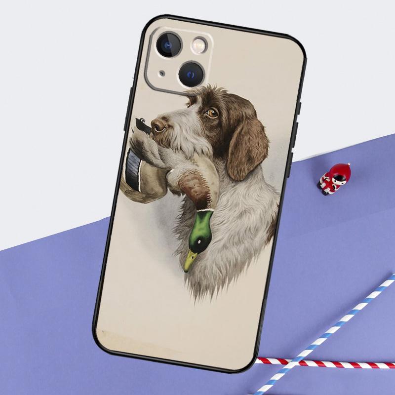 Hunting Dog Phone Case For iPhone 16 Pro Max 11 13 14 15 Pro Max 12 Mini XR 16 15 Plus 16e Back Cover