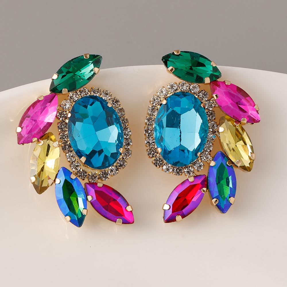 

Серьги-гвоздики в корейском стиле с металлическими стразами и геометрической формой для женщин, новые винтажные серьги с преувеличенным дизайном для женщин и девочек, ювелирные изделия для вечеринки синий