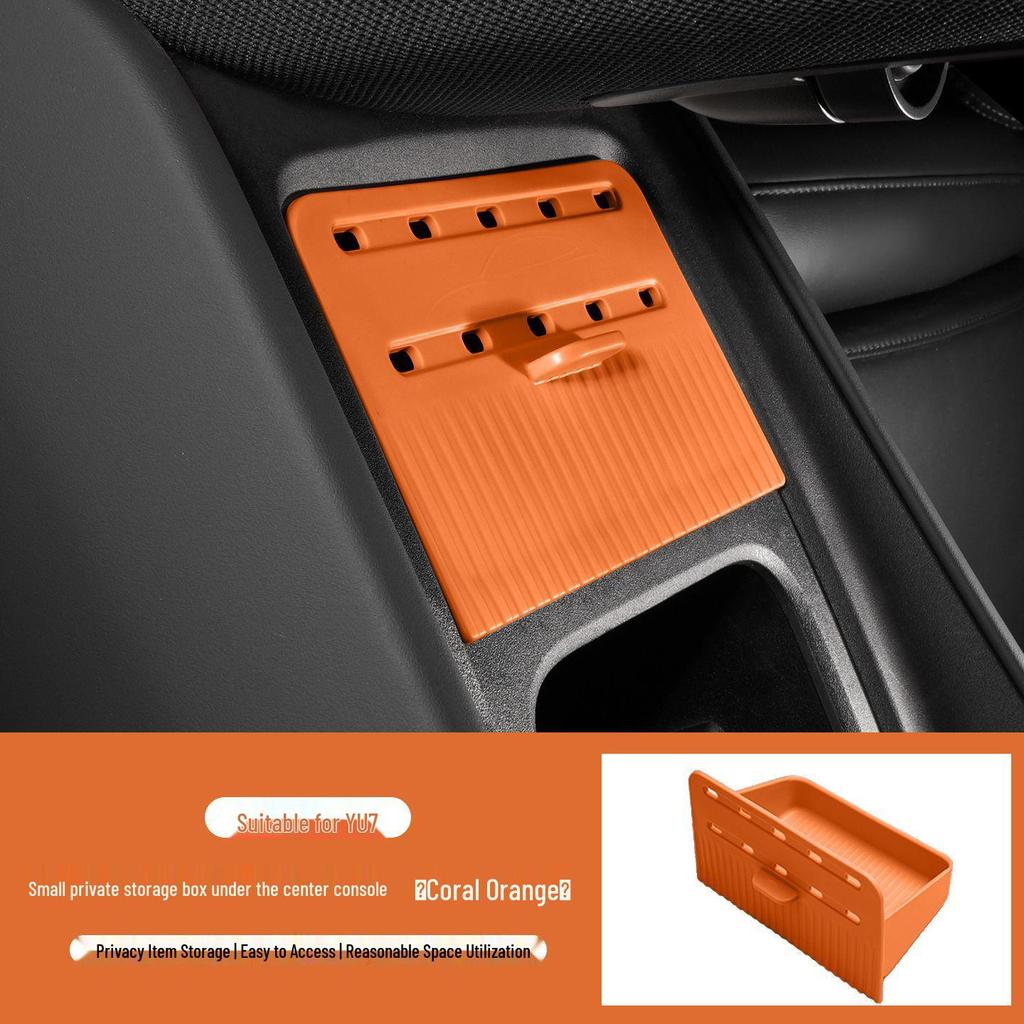 Privacy-Protecting Hidden Storage Box for Xiaomi YU7 Console, Ideal for Car Accessories