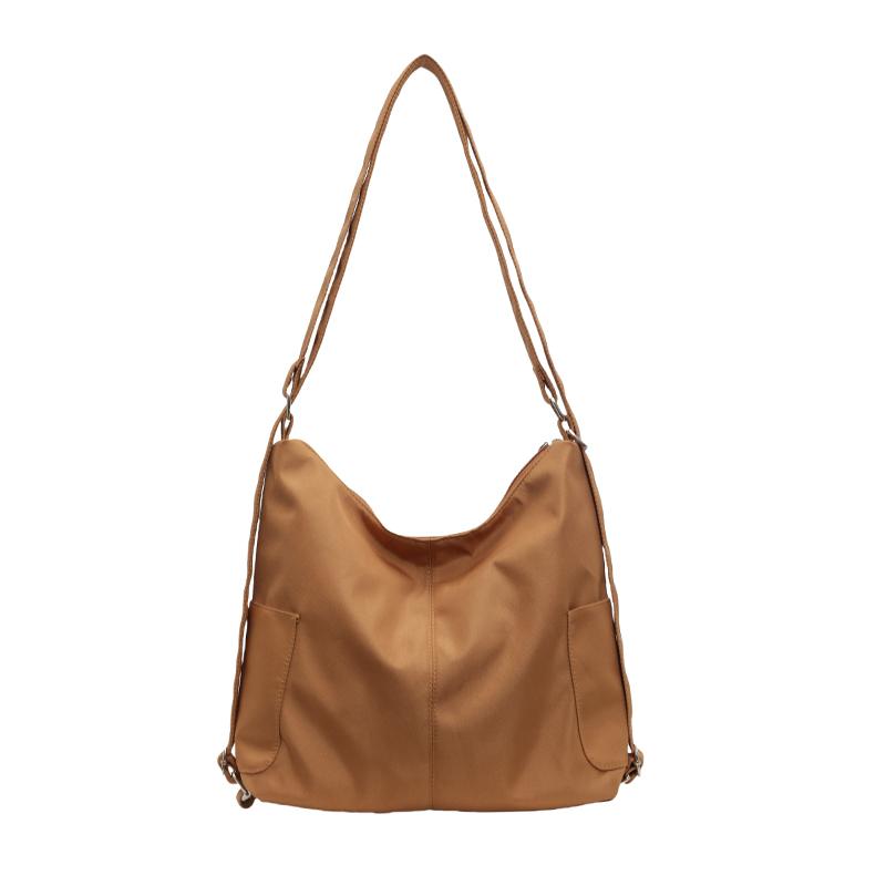 Einfarbige Tragetasche Damen-Schultertasche Große Kapazität Reise-Rucksack Umhängetasche