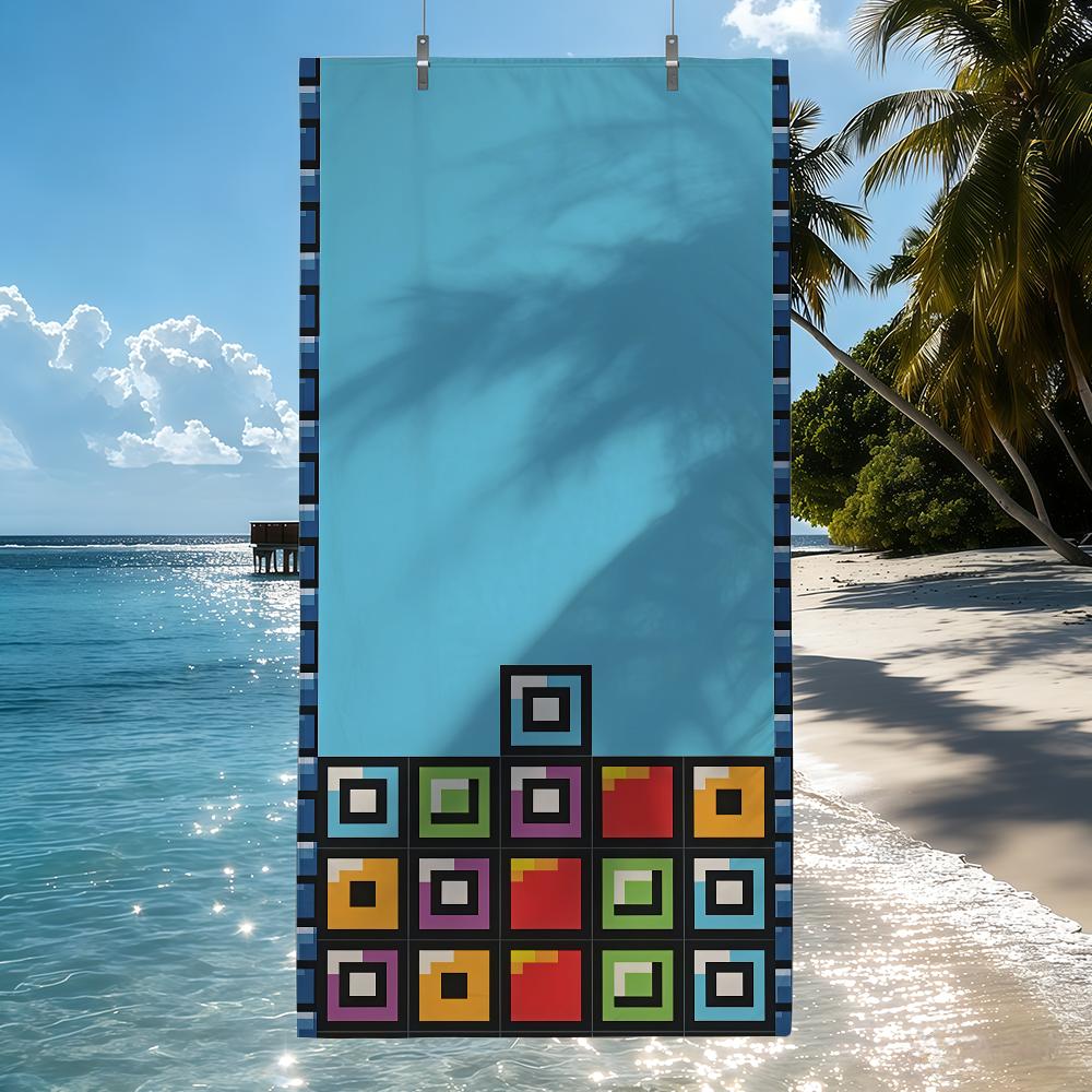 Atrategy game T-TETRIS Towel Drying Bath Towel Applicable To Light Swimming Camping Yoga Beach Out