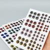 1 Sheets Mixed Color 3D Holographic Fish Eyes 3D Holographic Fly Tying Materials  Tackle Repair