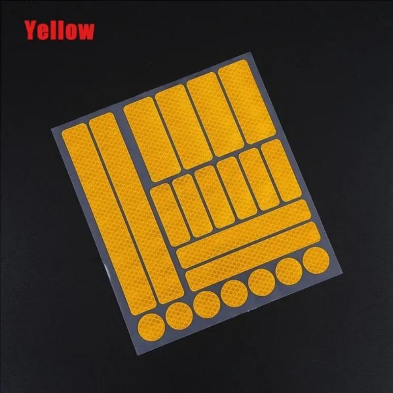 1 Pc Car Reflective Stickers Motorcycle Bicycle Reflector Cycling Wheel Rim Night Safety Warning Reflective Film Decor