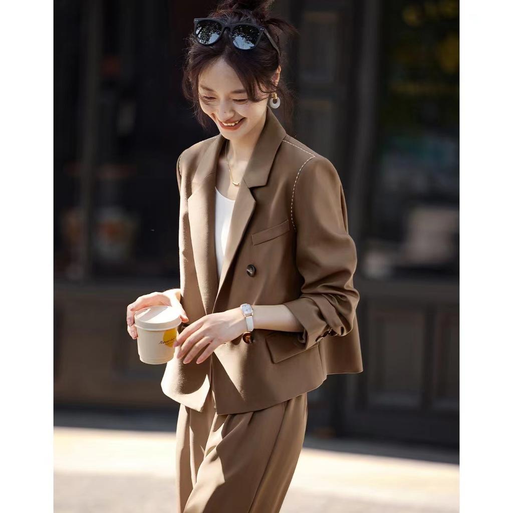 New Autumn Coat with Versatile Small Long-sleeved Women's Suit