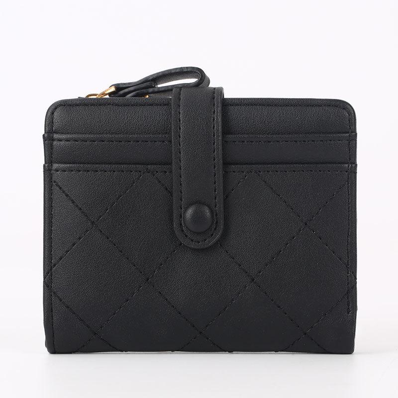 

Autumn 2025 Women s Short Wallet with Side Zipper and Multi-Card Slots чёрный