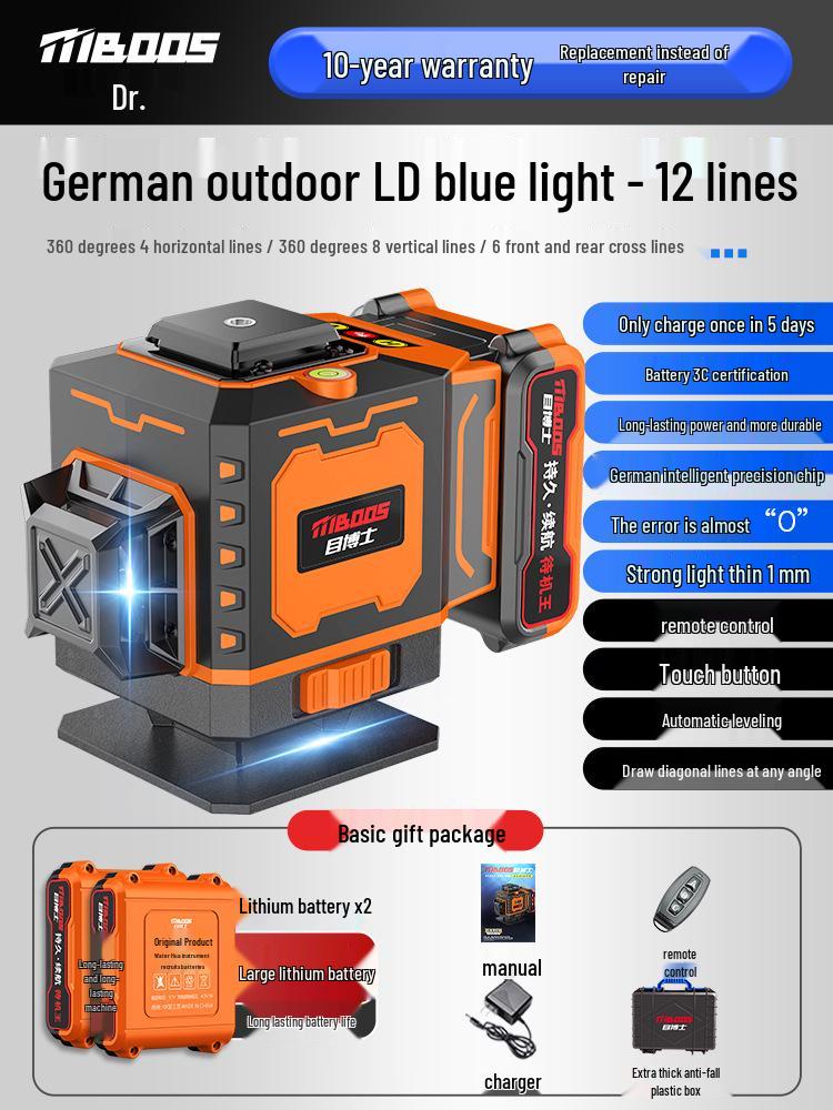 High-Precision Outdoor Infrared Automatic Laser Level