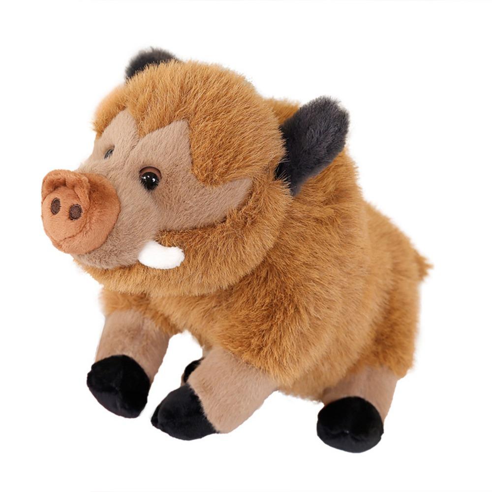 

Stuffed Animals Mountain Pig Doll Soft Pillows Eurasian Wild Boar Doll Room Decoration 25cm