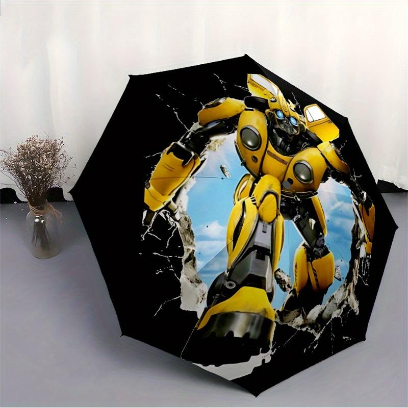 1pc Transformer Robot Automatic Umbrella 8-Bone Design Compact Gear for Outdoor Travel, Perfect Gift for Friends or Family yy280828127