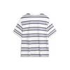 Li Ning Weekend Youth High Street American Vintage Simple Versatile Striped Drop Shoulder Round Neck Cotton Summer Short Sleeve T-Shirt AHSU655-1
