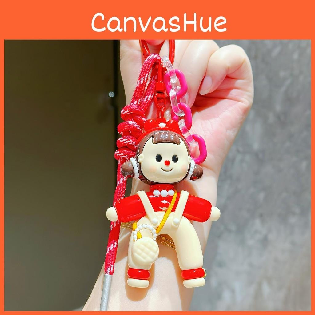 Little Girl Creative Forked Cartoon Keychain Pendant For Car And Decor Backpack