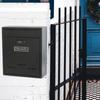 Metal Locking Mailbox Wall Mounted Hanging Mailbox Lockable Outdoor Mail Box for House Front Door External Lock Mailbox Box