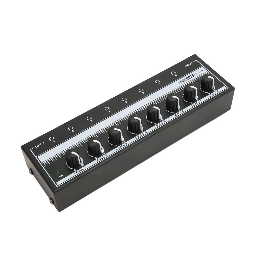Kopfhörerverstärker, professioneller Hochleistungs-Plug-and-Play-8-Kanal-Stereo-Kopfhörerverstärker