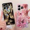 For Honor X5C Plus Case NLA-LX1 Luxury Butterfly Painted Cover Clear Silicone Case For Honor X5C X 5C HonorX5C Plus 4G Soft Bags