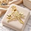 Rose Flower Brooch Hollow Metal Bird Brooch, Golden Silver Plated Lapel Shape Pin, Decorative Accessory for Suits Coats Dresses Bags Pin
