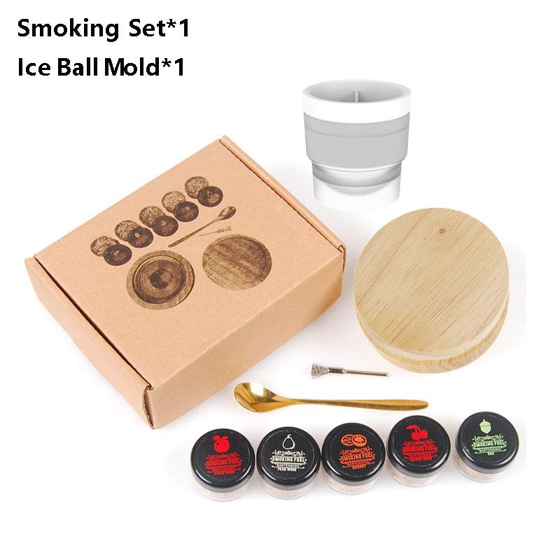 Whiskey Räucherset mit Holzchips-5 Geschmacksrichtungen Old Fashioned Getränkeräucher Infuser für Cocktails Geburtstags-Bourbon-Geschenke Bar Küche