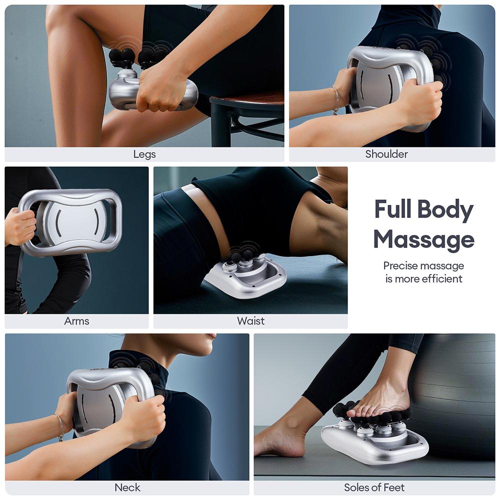 28-Heads Body Massage Gun High-Frequency Vibration Fascia Gun Back Waist Thigh Massager Neck Shoulder Massager Muscle masajeador