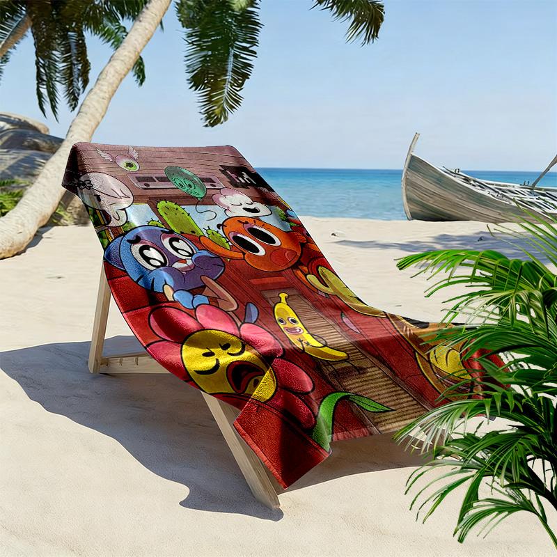 Strawberry Shortcake 2D Flat Print Beach Towel, Large Soft Quick Dry Towel for Beach Camping SwimmingXSTJ0915512