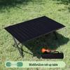 Portable Outdoor Folding Carbon Steel Roll-Up Table and Chairs Set for Camping, Picnics, or BBQs.