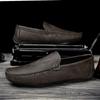 Mode Krokodilmuster Herren Freizeit Schuhe Stilvolle Handgefertigte Herren Slipper Echtes Leder Herren Slipper Bequeme Outdoor Schuhe