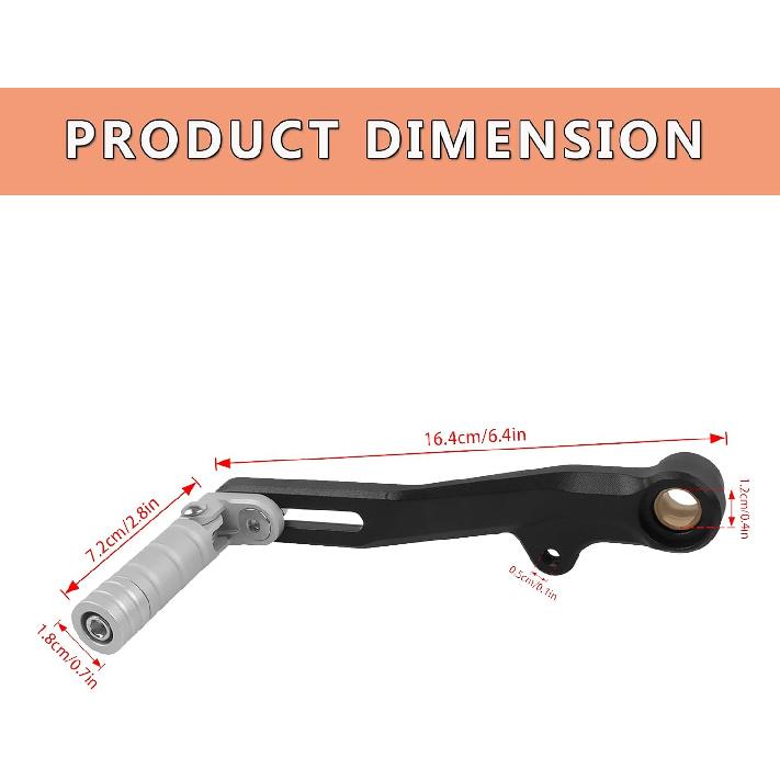 Motorcycle Gear Shifter Shift Lever Pedal Replacement for Yamaha MT-07 MT07 2020-2024 XSR700 2021-2024 CNC Aluminum Gear Shift Lever