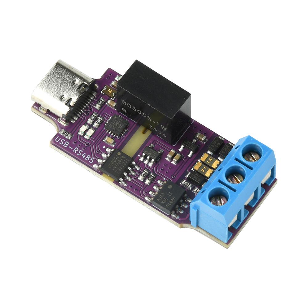 2Mbps Communication Power Isolation Module USB To RS485 Isolated Serial Port Module Automatic Commutation High Speed Type C