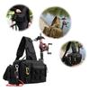Men Oxford Cloth Sling Bag with Adjustable Widen Straps Fanny Packs Multi-Compartment for Fishing Gear Lure Hooks & Accessories