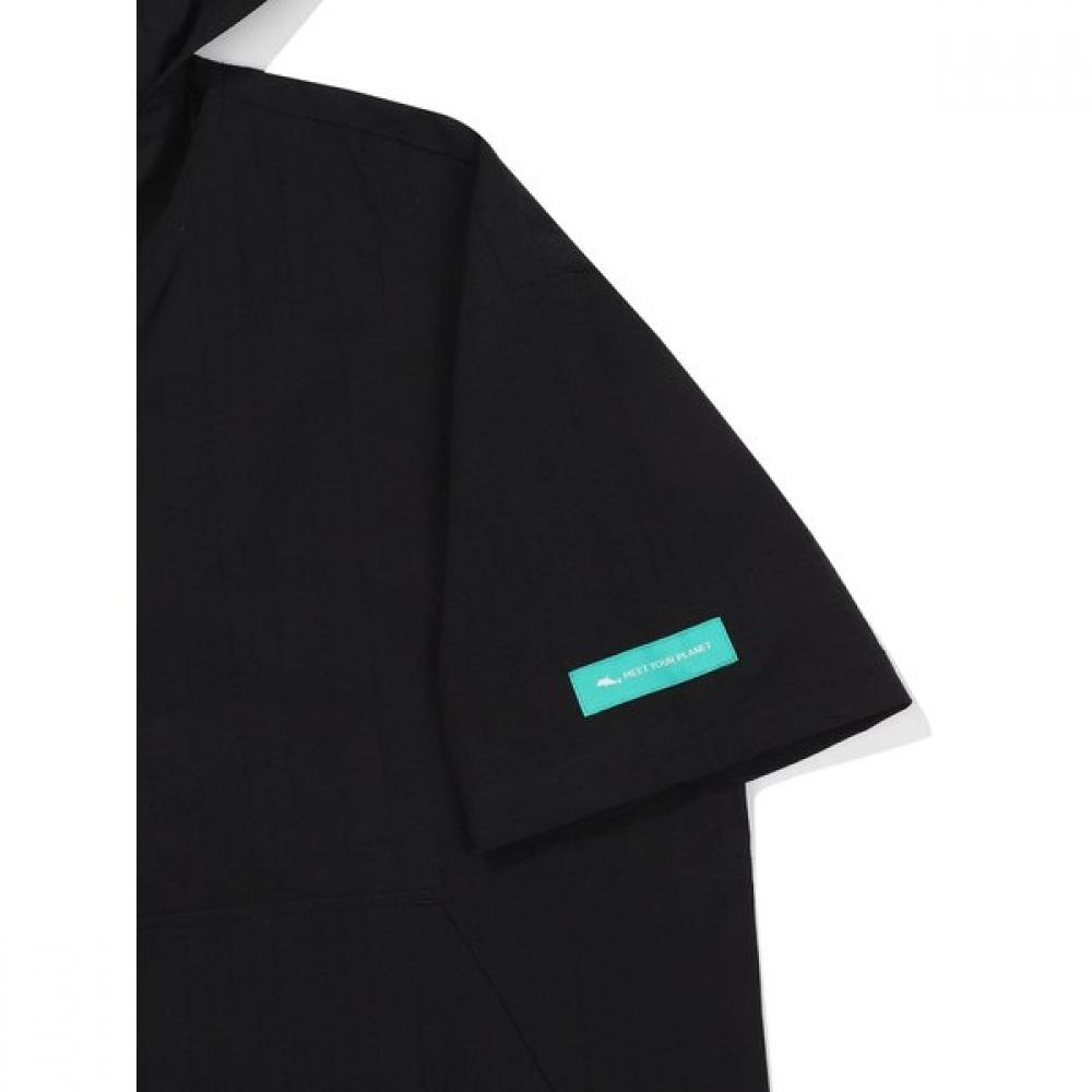 Kangaroo Pocket Hoodie Anorak  Black 