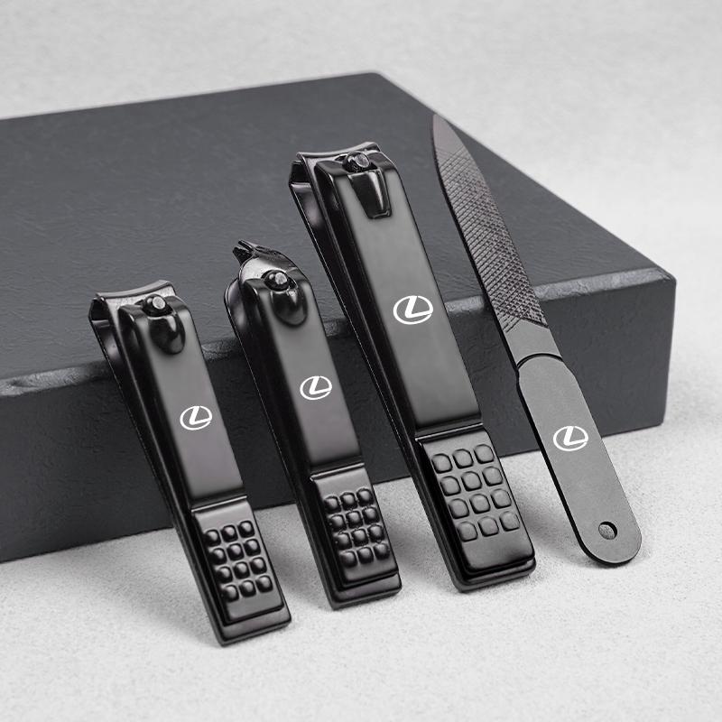 Car Emblem Nail Clippers Set Manicure Tools Gift For Lexus RX300 IS200 IS250 ES350 Ct200h UX250h NX300h RX350 ES300h LS LS460