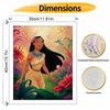 Disney Digital Oil Painting Art Painting Kit Pocahontas Manual Diy Painting for Home Decorations with Flowers and Hummingbird