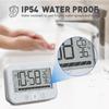 User Friendly Shower Clock With Timer Temperature Display Reliable Waterproofing Shower Clock For Everyday Display