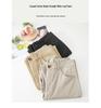 Autumn 2025 Women's High-Waisted Cotton Slimming Straight-Leg Trousers - Chic and Casual Style.