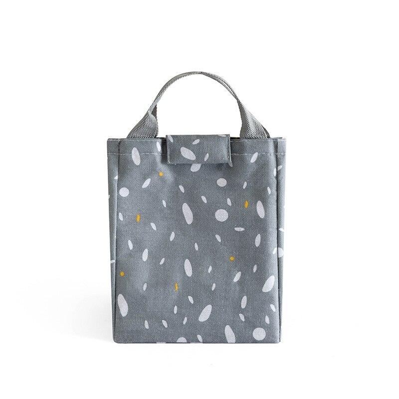 Lunch Bag Fashion Print Dot Cooler Bags Women Tote Food Hand Pack Thermal  Portable Picnic Travel Lunch Breakfast Box Bags