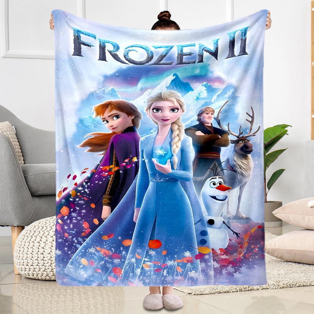 Frozen Adventure Blanket Comfortable Great for Picnics Seaside Bedding for All Seasons Warmthful Decor Gift for Travel Home Birthdays