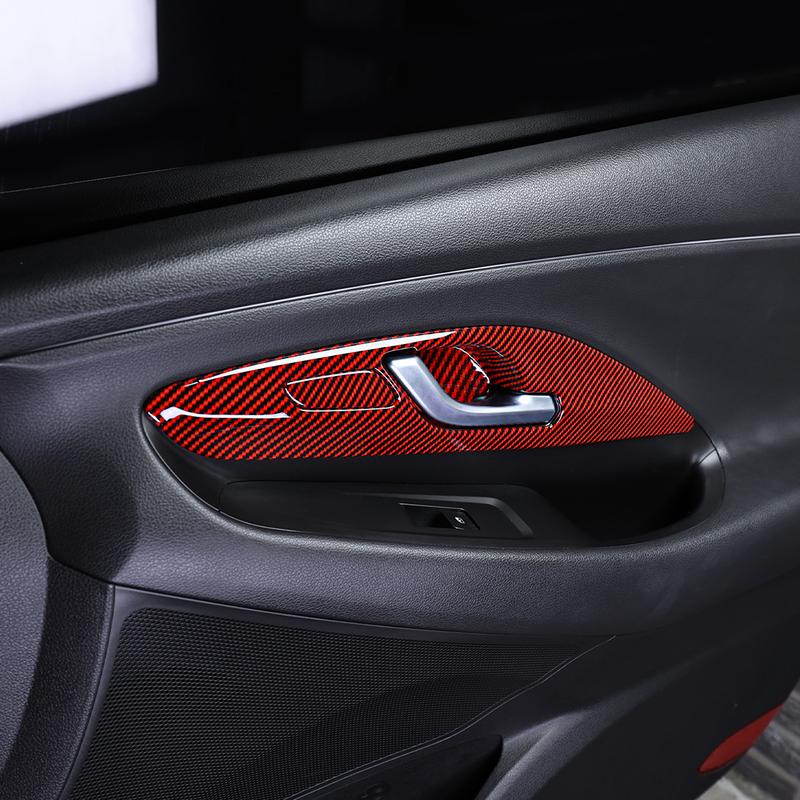 4PCS For Hyundai I30/ I30N 2017-2025 Left-hand Drive Interior Accessories Auto Interior Mouldings Inner Door Handle Cover Trim