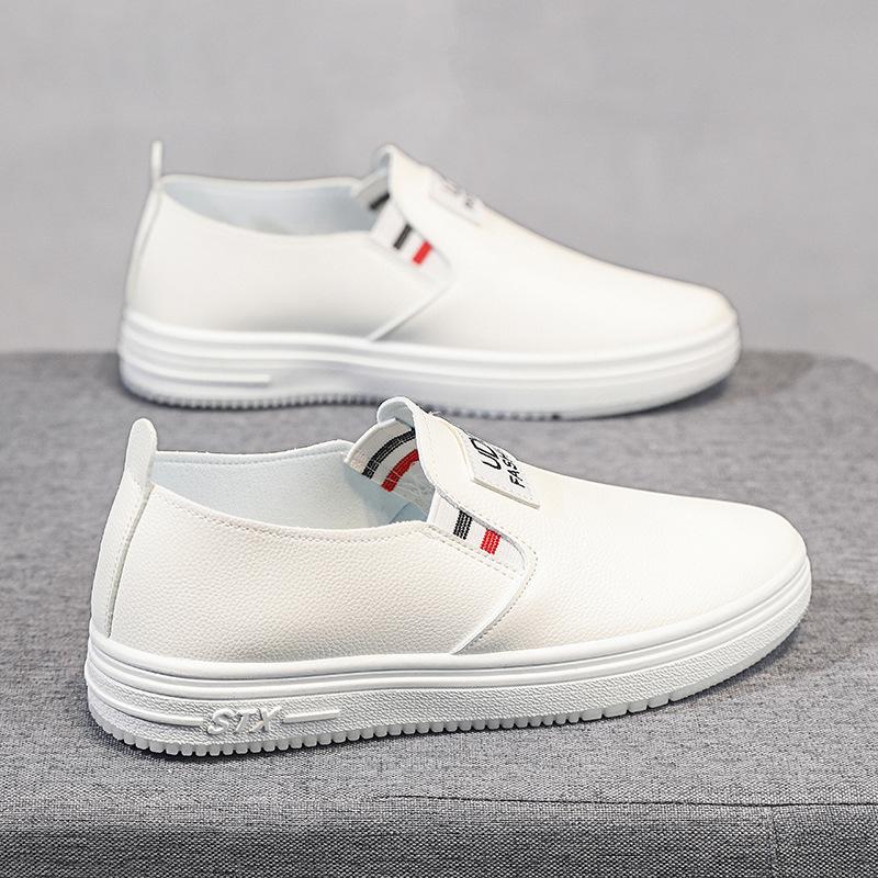 

Women s spring and autumn new women s shoes board shoes casual versatile soft sole non-slip shoes women s strap leather surface 40 белый