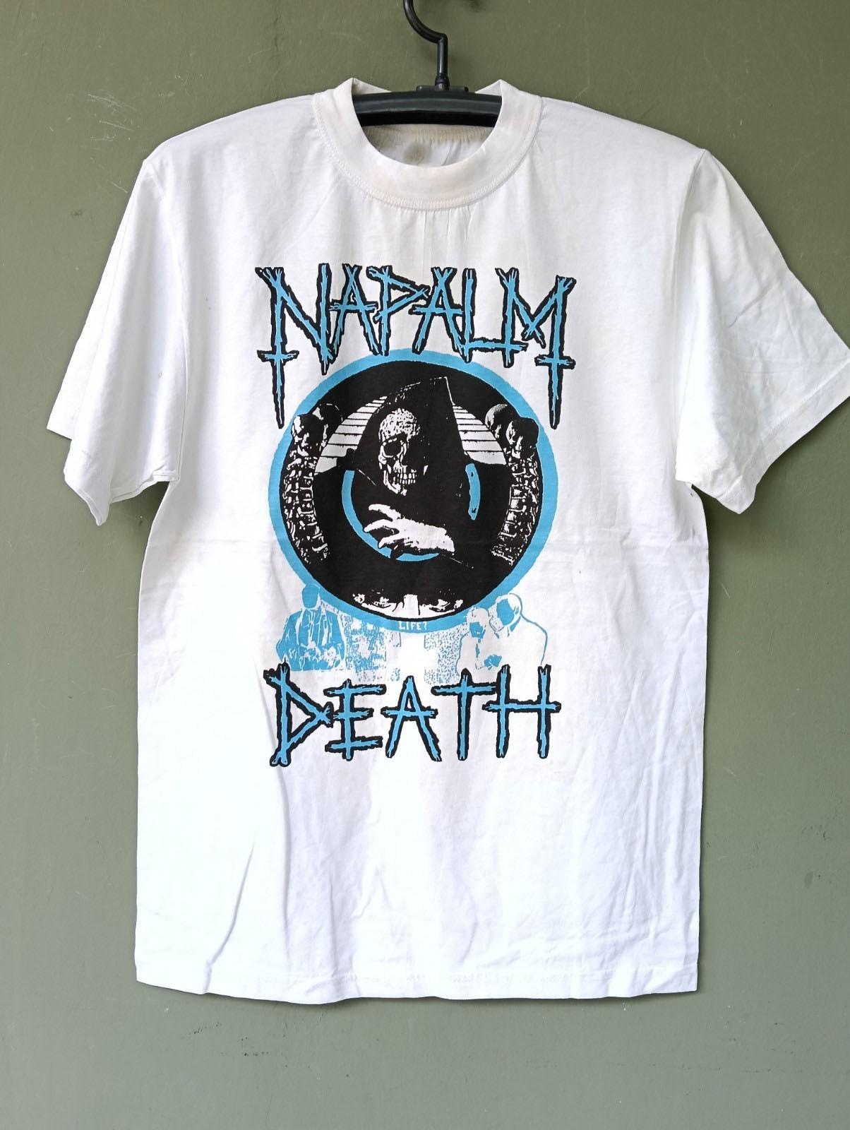 Vintage Napalm Death Tour T Shirt Grindcore 80s Band NZ011 XXXXL