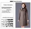 Women's Double-Faced Wool Camel Hair Coat - Autumn/Winter Style, Middle-Aged Mother's Loose, Slimming, Elegant Overcoat