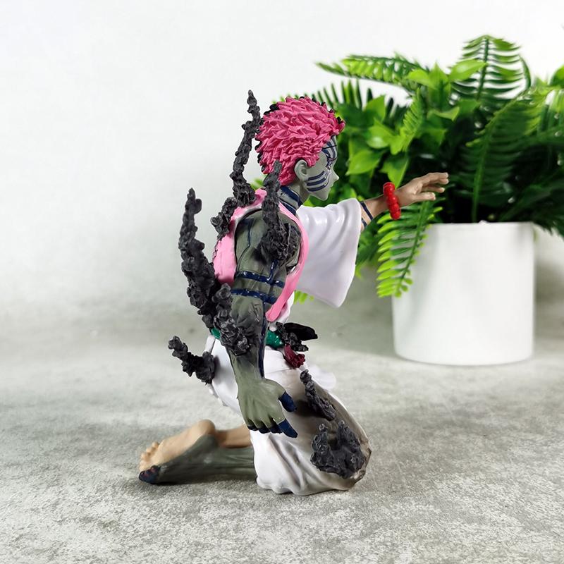13cm Demon Slayer Figure Akaza Anime Action Figure Pvc Figurine Collectible Model Children Toys Halloween Gifts Doll Ornaments