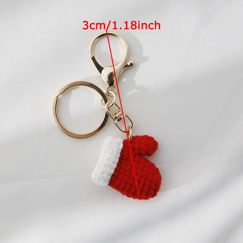 WTEMPO Christmas Keychain Pendants DIY Christmas Ornaments Sweet Cute Key Chains Special Gifts for Wedding Birthday Halloween Christmas New Year