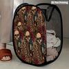 1Pcs Halloween Series 4 Pop-Up Laundry Hamper Expandable Mesh Hamper Basket for Room Bedroom Bathroom Organization Contemporary Storage