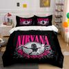 Nirvana Nevermind Art d'Album Literie Housse de Couette Ensemble Housse de Couette Taies d'Oreiller (1*Housse de couette 2*Taies d'oreiller, sans couette)