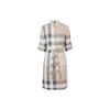 Burberry FW22 Long Sleeved Dress Women's Light Stone 80652141