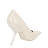 Salvatore Ferragamo Eva X5 Pantent Leather Pumps White