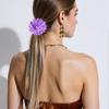 Elegante Presilha de Cabelo de Flor e Pena para Mulheres e Meninas Acessório de Cabelo para Casamentos Festas e Apresentações Escolares